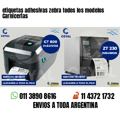etiquetas adhesivas zebra todos los modelos Carnicerías