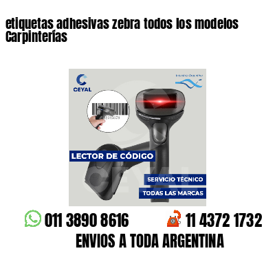 etiquetas adhesivas zebra todos los modelos Carpinterías