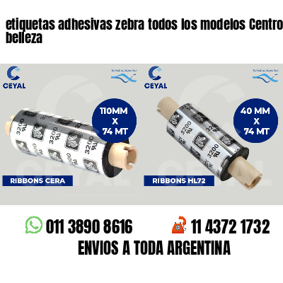etiquetas adhesivas zebra todos los modelos Centros de belleza
