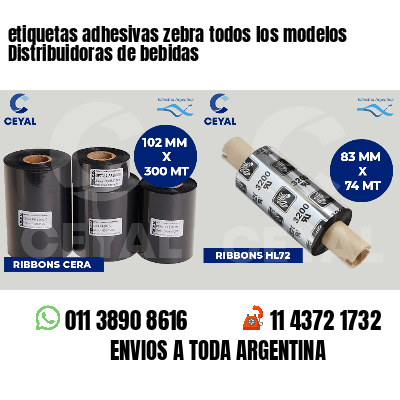 etiquetas adhesivas zebra todos los modelos Distribuidoras de bebidas
