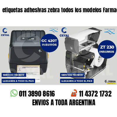 etiquetas adhesivas zebra todos los modelos Farmacias