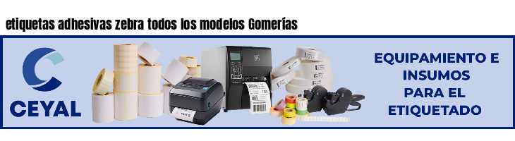 etiquetas adhesivas zebra todos los modelos Gomerías