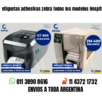 etiquetas adhesivas zebra todos los modelos Hospitales