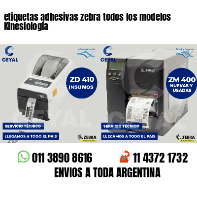 etiquetas adhesivas zebra todos los modelos Kinesiología