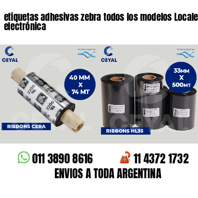 etiquetas adhesivas zebra todos los modelos Locales de electrónica
