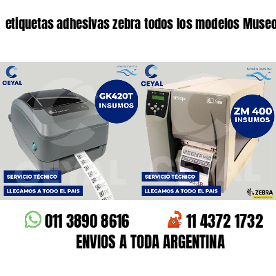 etiquetas adhesivas zebra todos los modelos Museos