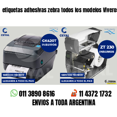 etiquetas adhesivas zebra todos los modelos Viveros