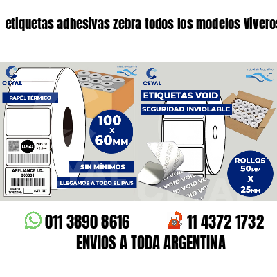 etiquetas adhesivas zebra todos los modelos Viveros