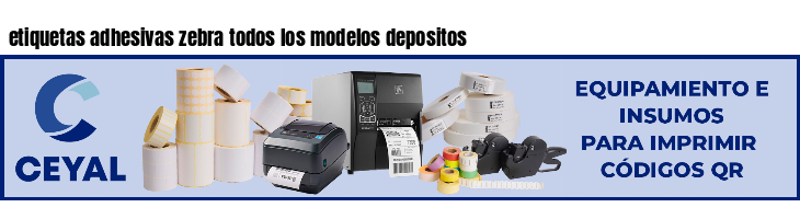 etiquetas adhesivas zebra todos los modelos depositos