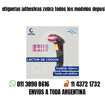 etiquetas adhesivas zebra todos los modelos depositos