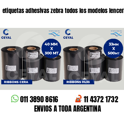 etiquetas adhesivas zebra todos los modelos lenceria
