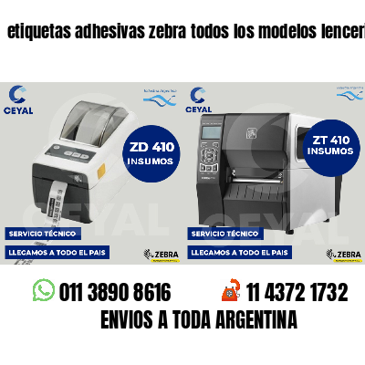 etiquetas adhesivas zebra todos los modelos lenceria
