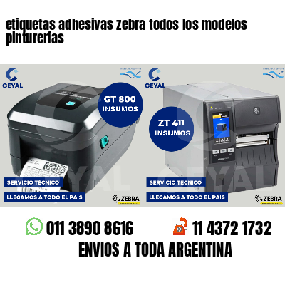 etiquetas adhesivas zebra todos los modelos pinturerías