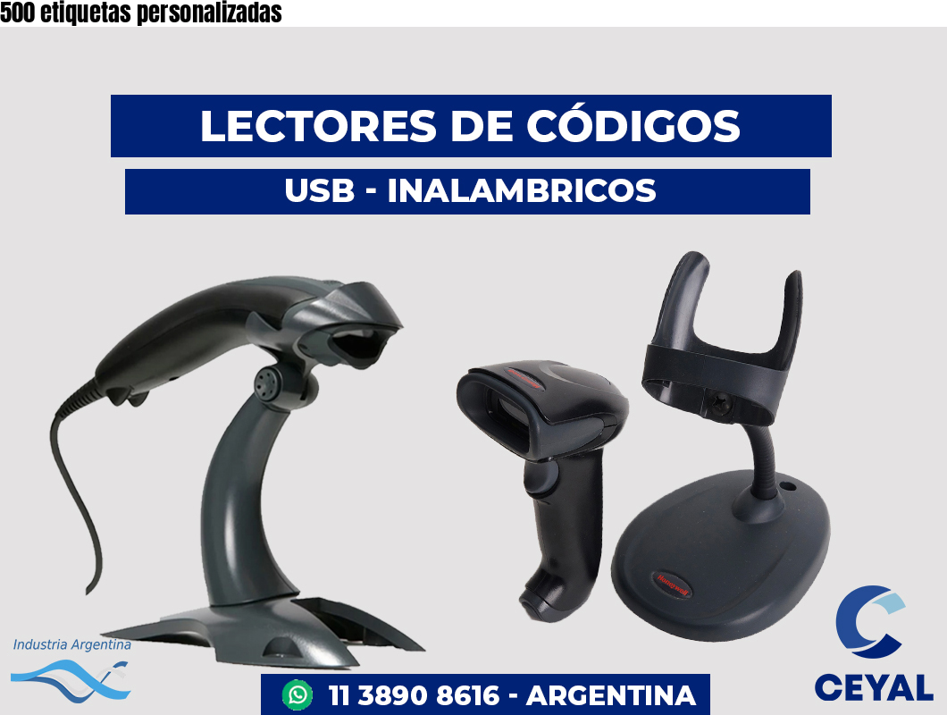 500 etiquetas personalizadas
