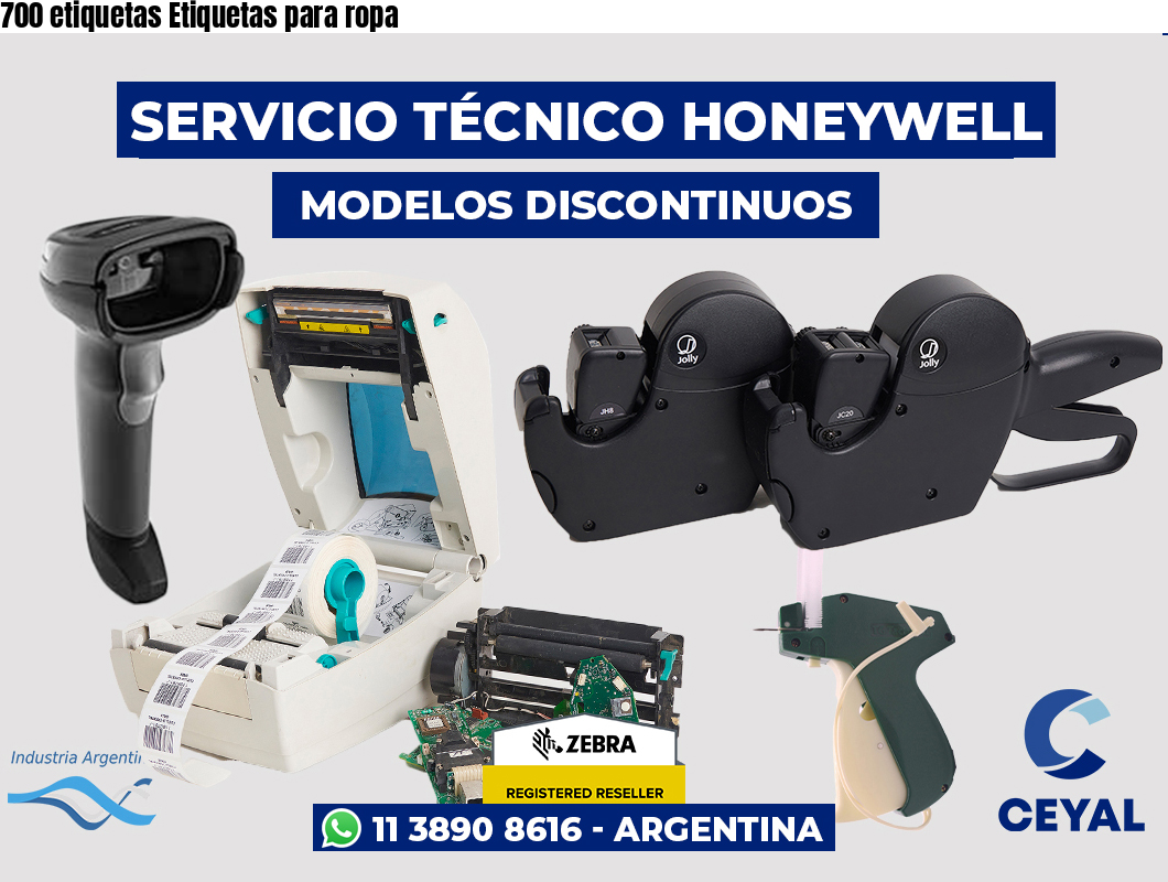 700 etiquetas Etiquetas para ropa