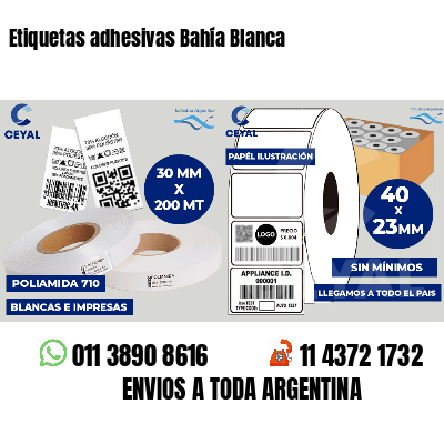 Etiquetas adhesivas Bahía Blanca