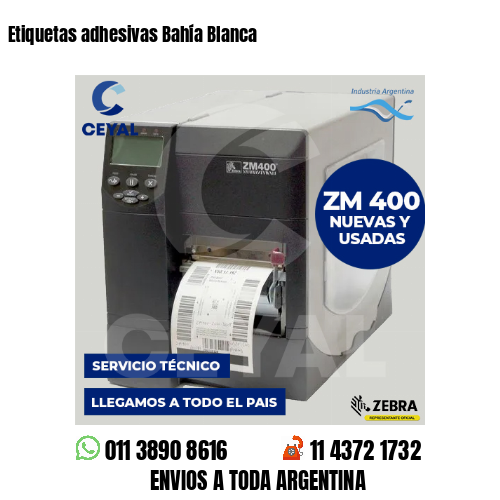 Etiquetas adhesivas Bahía Blanca