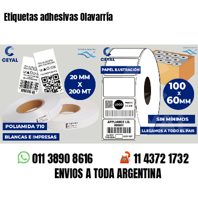 Etiquetas adhesivas Olavarría