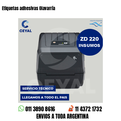 Etiquetas adhesivas Olavarría