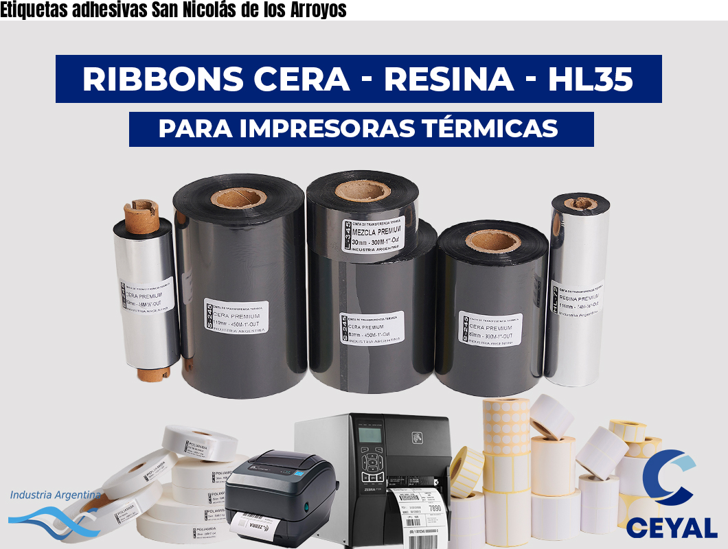 Etiquetas adhesivas San Nicolás de los Arroyos