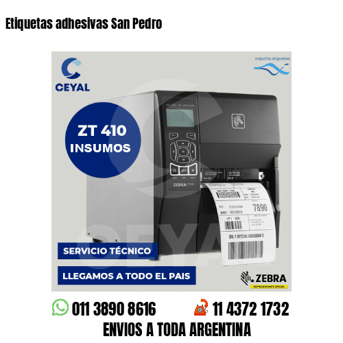 Etiquetas adhesivas San Pedro