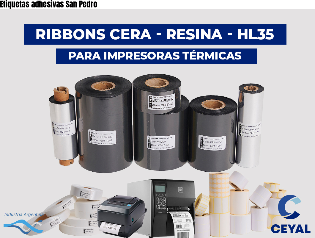 Etiquetas adhesivas San Pedro