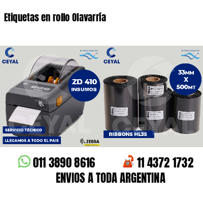 Etiquetas en rollo Olavarría