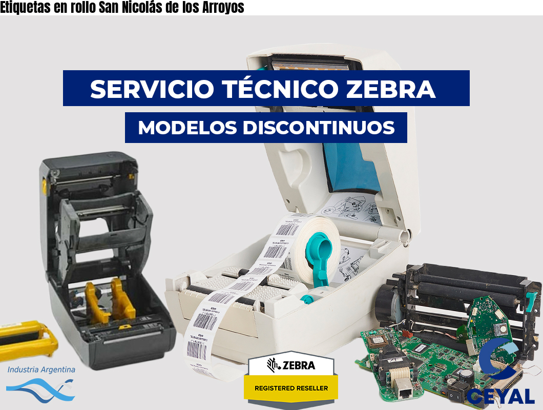 Etiquetas en rollo San Nicolás de los Arroyos