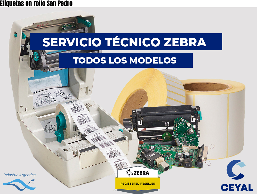 Etiquetas en rollo San Pedro