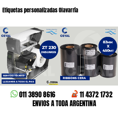 Etiquetas personalizadas Olavarría