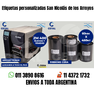 Etiquetas personalizadas San Nicolás de los Arroyos