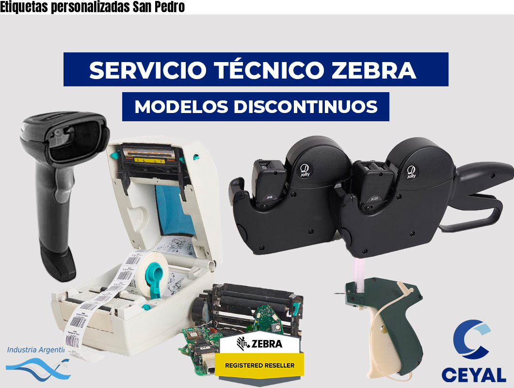 Etiquetas personalizadas San Pedro