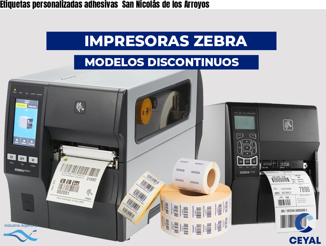 Etiquetas personalizadas adhesivas  San Nicolás de los Arroyos