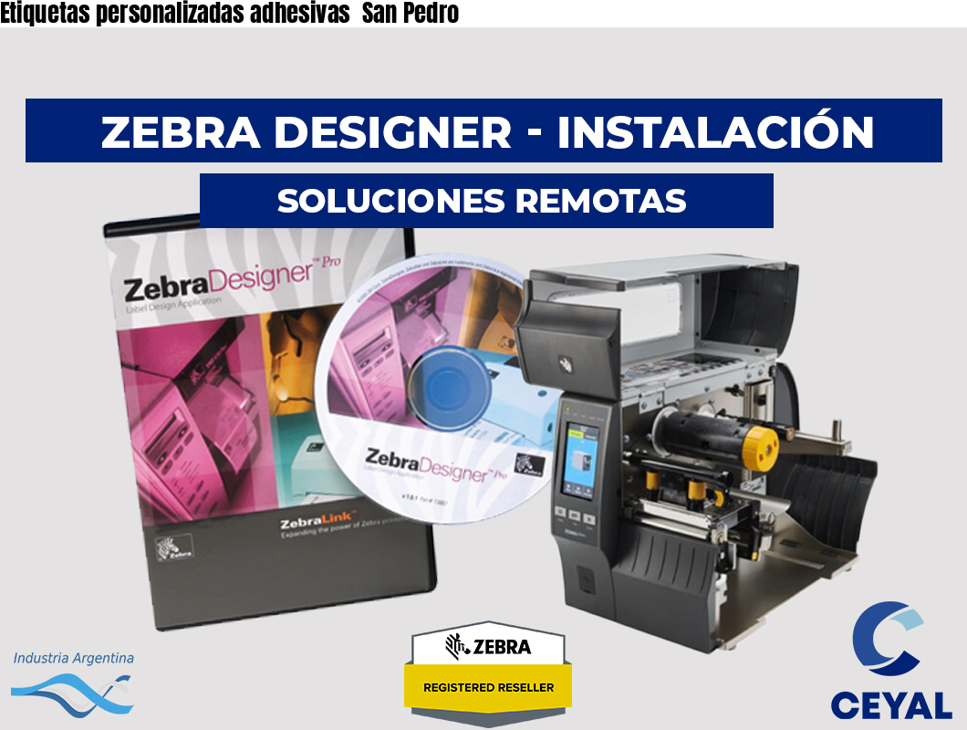 Etiquetas personalizadas adhesivas San Pedro