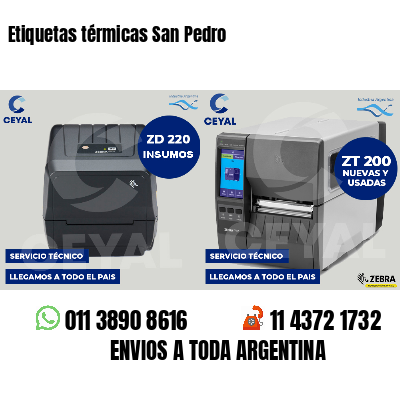 Etiquetas térmicas San Pedro