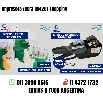 Impresora Zebra GK420T shopping