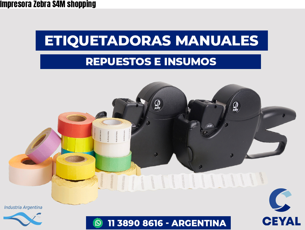 Impresora Zebra S4M shopping