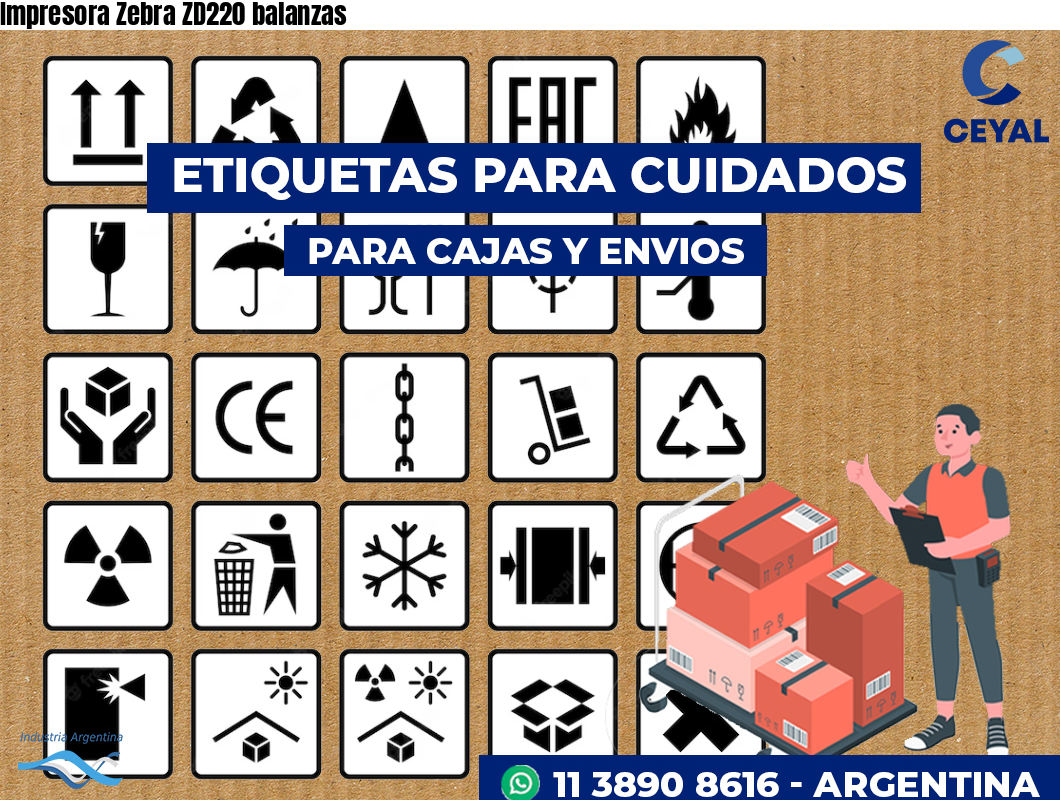 Impresora Zebra ZD220 balanzas