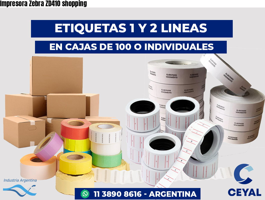 Impresora Zebra ZD410 shopping