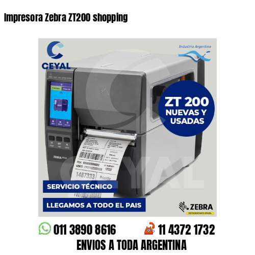 Impresora Zebra ZT200 shopping