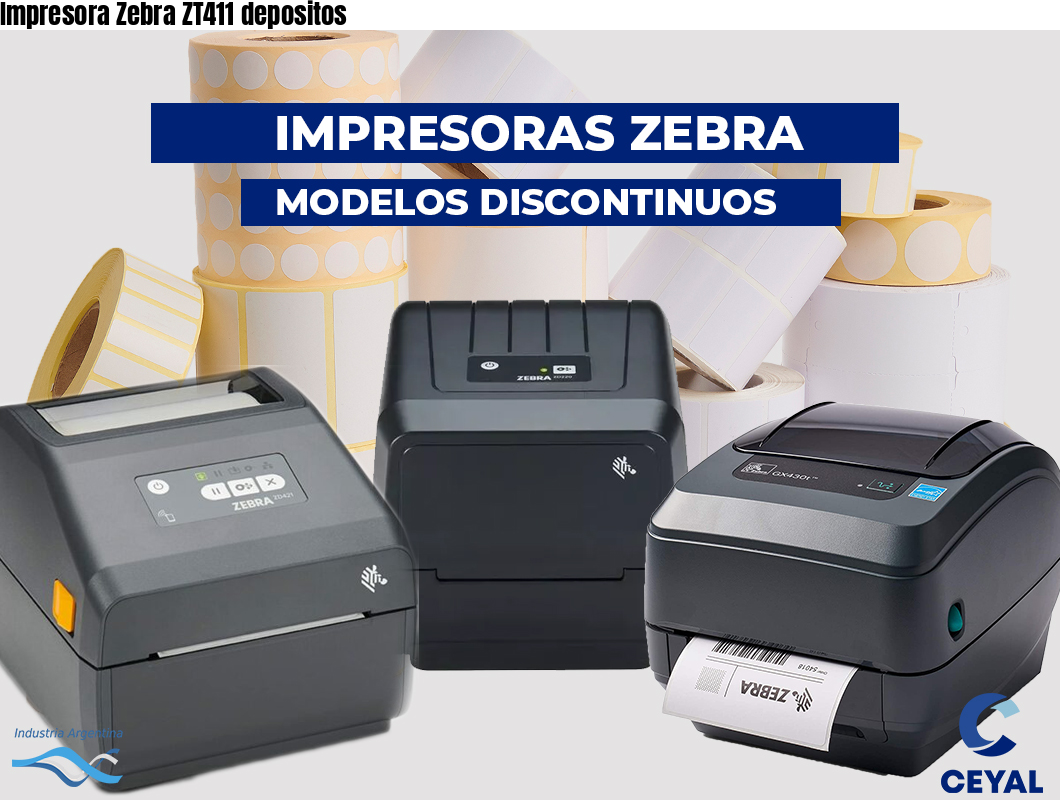 Impresora Zebra ZT411 depositos