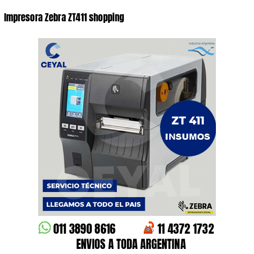 Impresora Zebra ZT411 shopping
