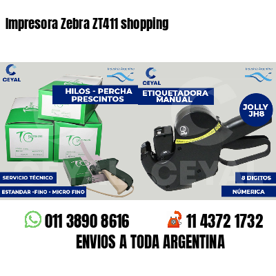 Impresora Zebra ZT411 shopping