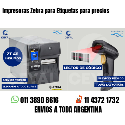 Impresoras Zebra para Etiquetas para precios