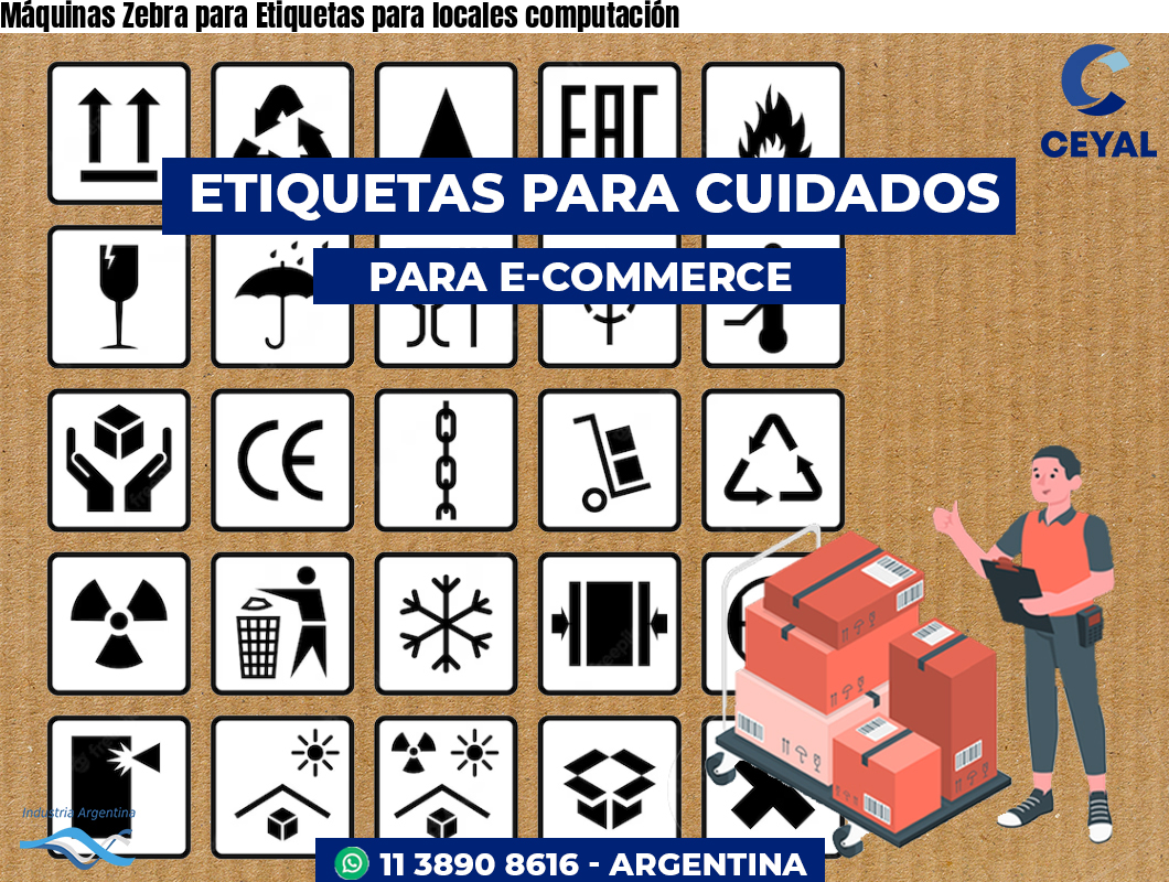 Máquinas Zebra para Etiquetas para locales computación