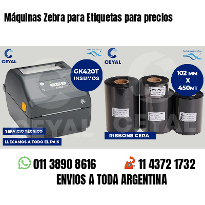 Máquinas Zebra para Etiquetas para precios