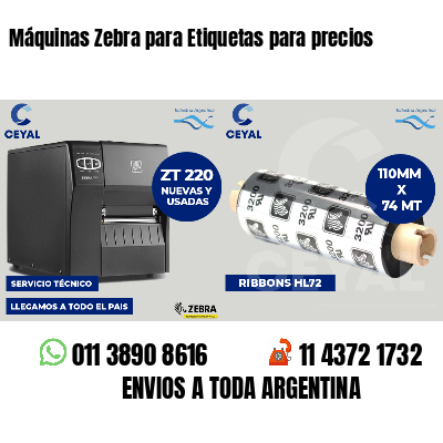 Máquinas Zebra para Etiquetas para precios