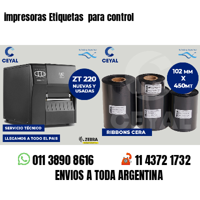 impresoras Etiquetas  para control