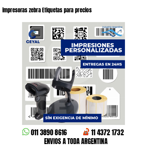 impresoras zebra Etiquetas para precios