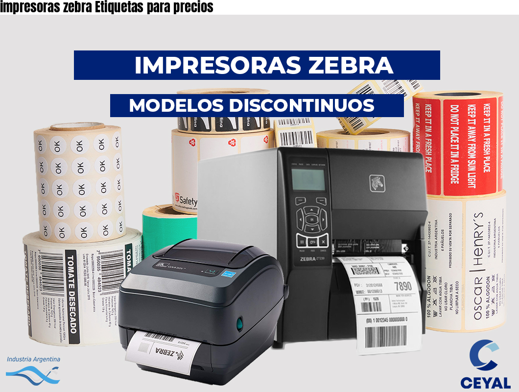impresoras zebra Etiquetas para precios